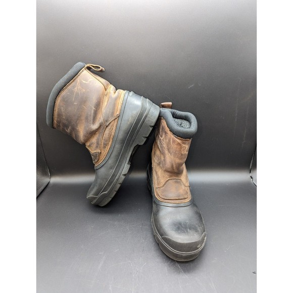 Bass Woman's 9M Rockingham Waterproof Fleece Lined Duck Boots Brown LEATHER - Picture 9 of 12